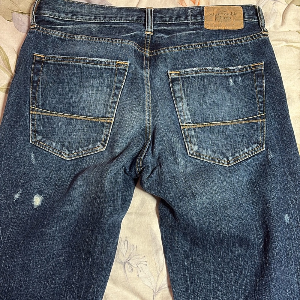 Abercrombie & Fitch Ripped Distressed Jeans 32x32 - Picture 9 of 14
